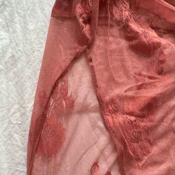 NWT Alina Maxi Romper Garden Party Lace Terra Cotta - Picture 16 of 16